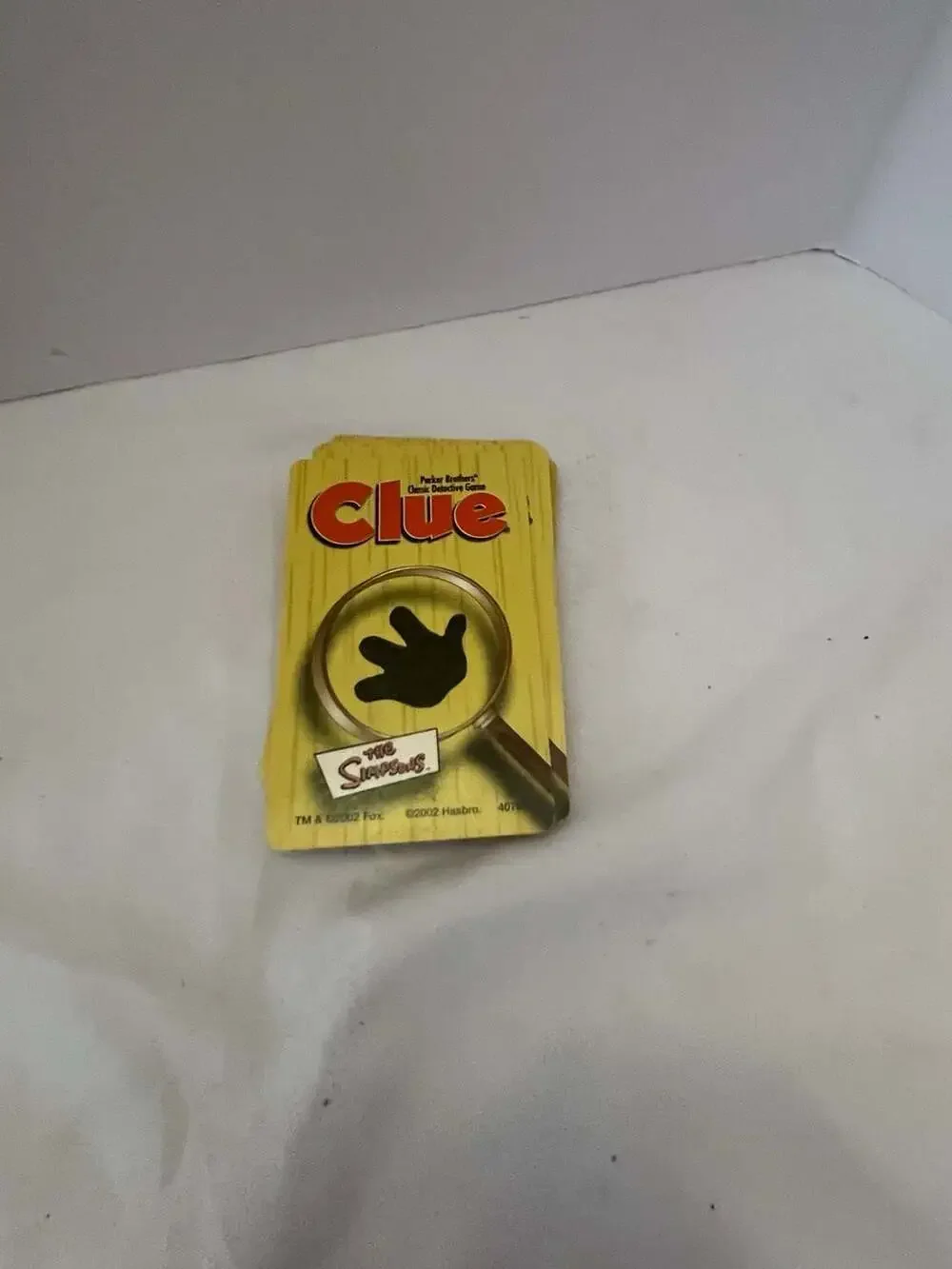 The Simpsons Clue Board Game 2nd Edition 2002 21 Cards No Instructions